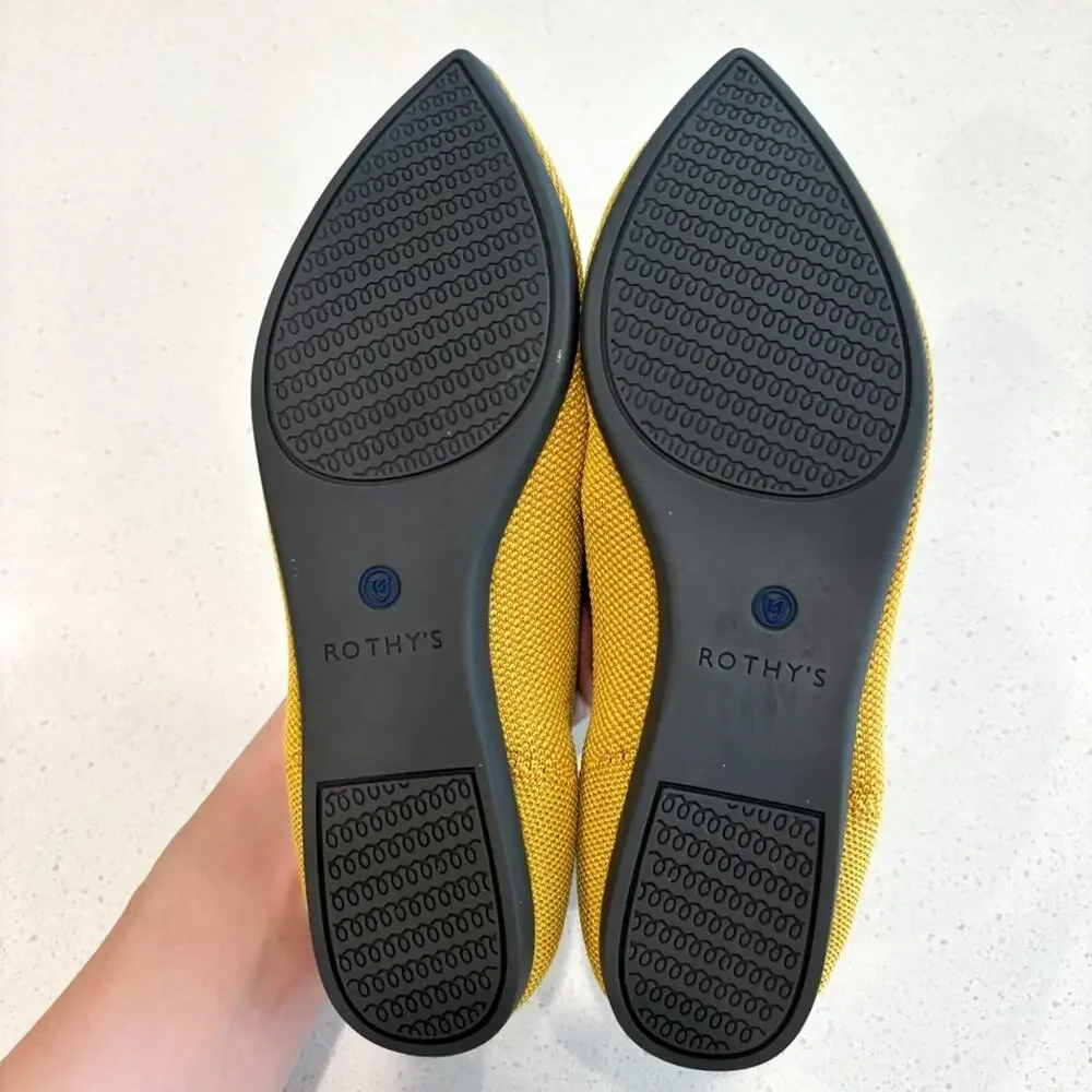 Rothy’s The‎ Point Marigold Yellow Flats Size 7